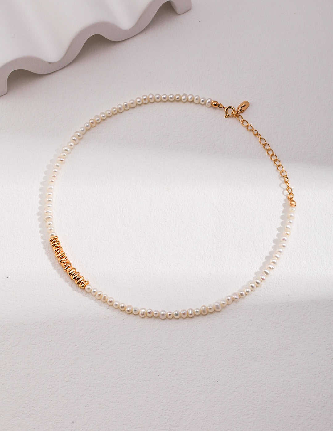 Pure natural pearl necklace