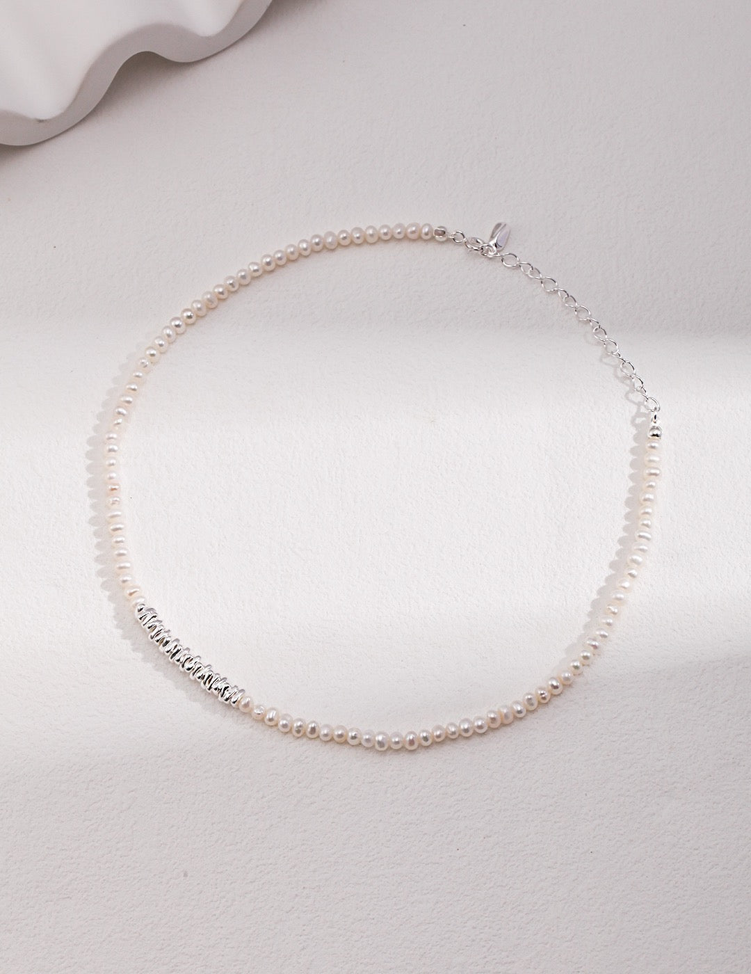 Pure natural pearl necklace