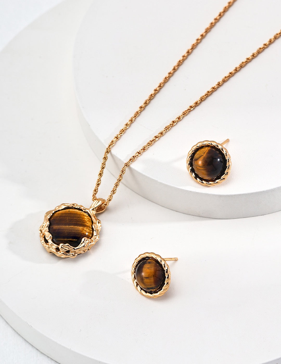 Vintage Tiger Eye Earrings